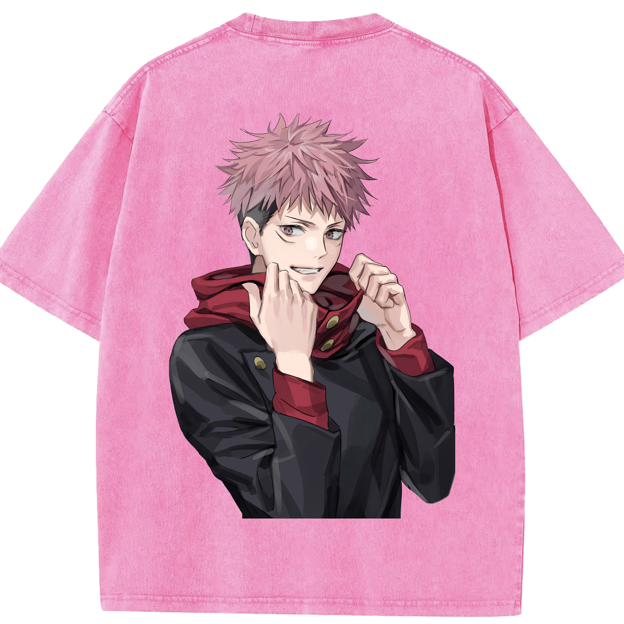 （画像用） 呪術廻戦 Jujutsu Kaisen 綿100% ヴィンテージ風 半袖Tシャツ（背面プリント）